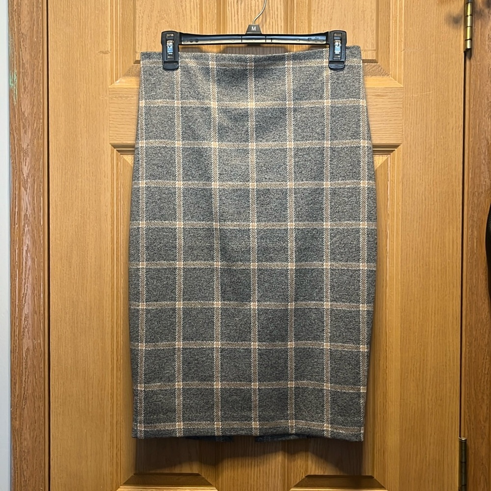 Express plaid work skirt business casual size small